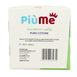 PIUME ASSORBENTI NOTTE CON ALI PURO COTONE 10 PEZZI