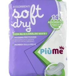 PIUME ASSORBENTI SOFT DRY CON ALI 14 PEZZI