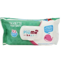 PIUME BABY SALVIETTE IDRATANTI PELLI SENSIBILI CON ALOE VERA E GLICERINA 72 PZ
