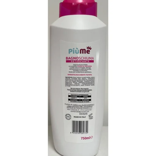 PIUME BAGNOSCHIUMA SETIFICANTE CON ACQUA DI ORCHIDEA 750 ML