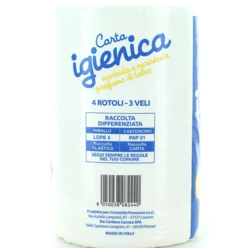 PIUME CARTA IGIENICA 4 ROTOLI 3 VELI 270 STRAPPI