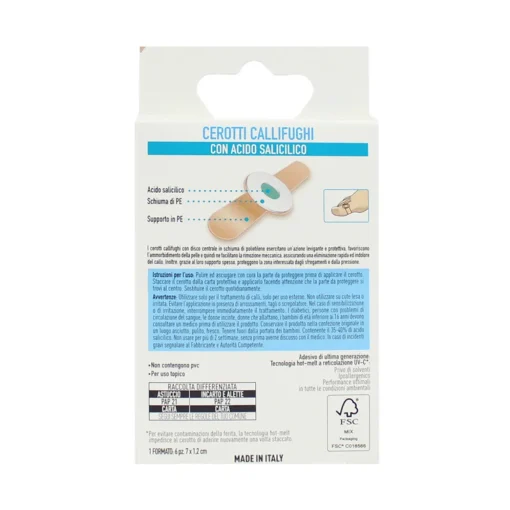 PIUME CEROTTI CALLIFUGHI DISCO CENTRALE 6 PZ