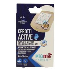 PIUME CEROTTI GARZA CICATRIZZANTE FORMATO XXL 7,5x10  5 PEZZI