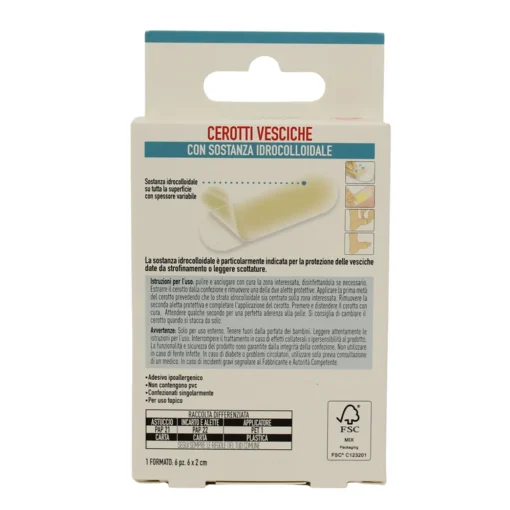 PIUME CEROTTI IDROCOLLOIDALI PICCOLI x VESCICHE 6 PEZZI