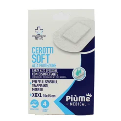 PIUME CEROTTI IN TNT BIANCO 4 PZ CM 10x15