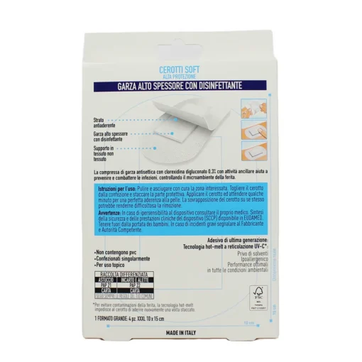 PIUME CEROTTI IN TNT BIANCO 4 PZ CM 10x15