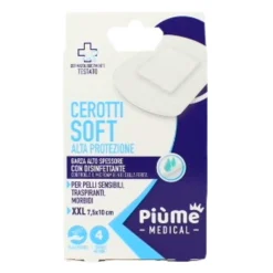 PIUME CEROTTI IN TNT BIANCO 4 PZ CM 7,5x10