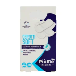 PIUME CEROTTI IN TNT BIANCO 20 PZ 4 FORMATI