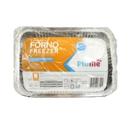 PIUME CONTENITORE IN ALLUMINIO 6 PORZIONI 2 PEZZI CON COPERCHIO