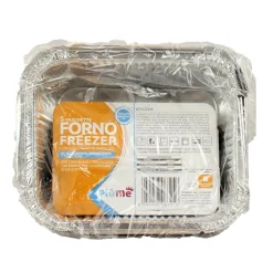 PIUME CONTENITORE IN ALLUMINIO 1 PORZIONE 5 PEZZI CON COPERCHIO