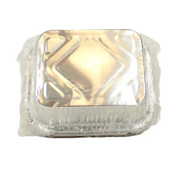 PIUME CONTENITORE IN ALLUMINIO 1 PORZIONE 5 PEZZI CON COPERCHIO