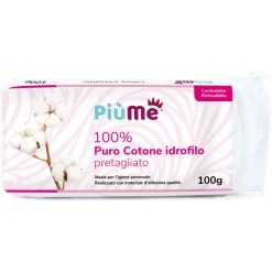 PIUME COTONE IDROFILO 100% PURO PRETAGLIATO BUSTA 100 grammi