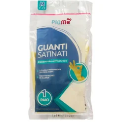 PIUME GUANTI SATINATI MISURA M 7-7,5