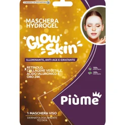 PIUME MASCHERA VISO HYDROGEL GLOW SKIN ILLUMINANTE ANTI-AGE IDRATANTE 1 PEZZO
