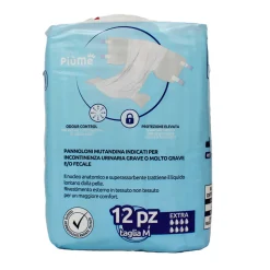 PIUME PANNOLONE TAGLIA M 12 PZ DISPOSITIVO MEDICO CE CLASSE 1