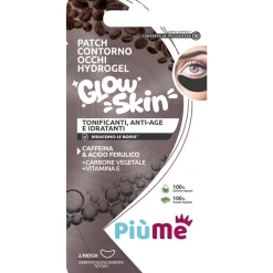 PIUME PATCH CONTORNO OCCHI HYDROGEL GLOW SKIN TONIFICANTI ANTI-AGE IDRATANTI 2 PEZZI