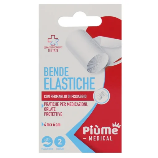 PIUME PRIMO SOCCORSO BENDA ELASTICA 2 PZ CM 4x6