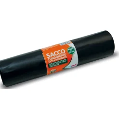 PIUME SACCO CONDOMINIO 80x120 130 LITRI 10 PEZZI EXTRA RESISTENTE TIPO PESANTE NERO