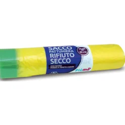 PIUME SACCO PATTUMIERA RIFIUTO SECCO 55x65 40 LITRI 15 PEZZI CON MANICO