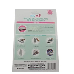 PIUME SACCO SALVABUCATO PER REGGISENO CON ZIP 30x18 CM