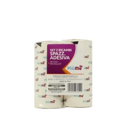 PIUME SET 2 RICAMBI DA 24 FOGLI DI 3,2 METRI PER SPAZZOLA ADESIVA
