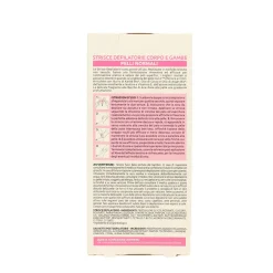 PIUME STRISCE DEPILATORIE CORPO E GAMBE CON BURRO DI KARITE' BIO, OLIO DI ARGAN BIO, CERA D'API & VITAMINA E PELLI NORMALI 16 PZ