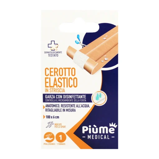 PIUME STRISCIA TESSUTO ELASTICO CM 100x6 COLOR PELLE