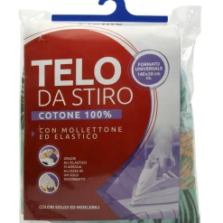 PIUME TELO DA STIRO COTONE 100%  CON MOLLETTONE ED ELASTICO FORMATO UNIVERSALE 140 x 50 CM