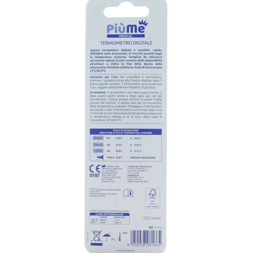 PIUME TERMOMETRO DIGITALE MAXI SCHERMO LCD