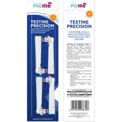 PIUME TESTINE PRECISION 4 RICAMBI per SPAZZOLINI ELETTRICI