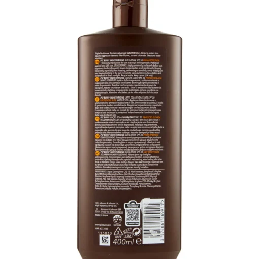 PIZ BUIN MOISTURISING SUN LOTION SPF30 400 ML