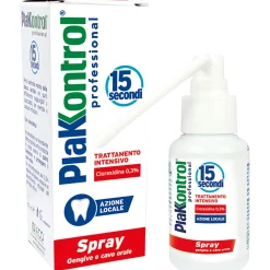 PLAKKONTROL PEOFESSIONAL COLLUTORIO SPRAY TRATTAMENTO INTENSIVO GENGIVE e CAVO ORALE 50 ML