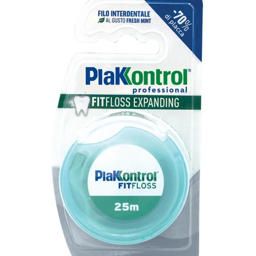 PLAKKONTROL PROFESSIONAL FILO INTERDENTALE FIT FLOSS GUSTO FRESH MINT 25 MT