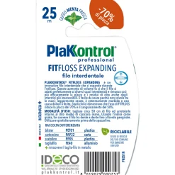PLAKKONTROL PROFESSIONAL FILO INTERDENTALE FIT FLOSS GUSTO FRESH MINT 25 MT