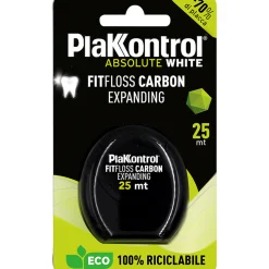 PLAKKONTROL PROFESSIONAL ABSOLUTE WHITE FILO INTERDENTALE FIT FLOSS CARBON 25 MT