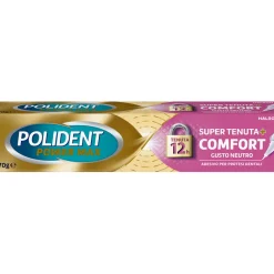 POLIDENT POWER MAX SUPER TENUTA + COMFORT GUSTO NEUTRO ADESIVO PER PROTESI 70 grammi
