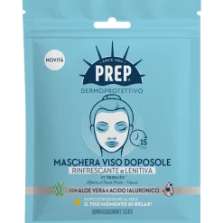 PREP SOLARE MASCHERA VISO DOPOSOLE RINFRESCANTE E LENITIVA IN TESSUTO
