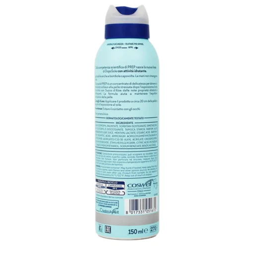 PREP SOLARE SPRAY DOPOSOLE IDRATANTE E LENITIVO 150 ML