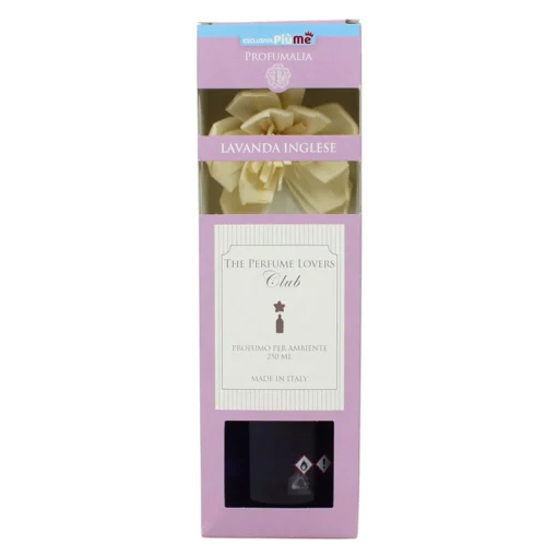 PROFUMALIA DIFFUSORE LIQUIDO CON STELO DI ROSA PER AMBIENTI FRAGRANZA LAVANDA INGLESE 250 ML