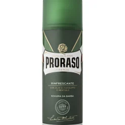 PRORASO SCHIUMA DA BARBA RINFRESCANTE CON OLIO DI EUCALIPTO E MENTOLO 400 ML.