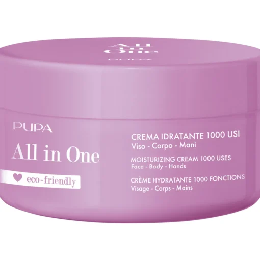 PUPA ALL IN ONE CREMA IDRATANTE 1000 USI VISO CORPO MANI VASO 350 ML