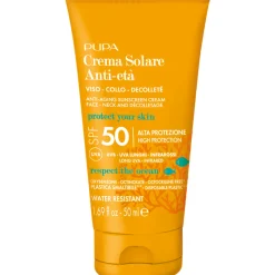 PUPA SOLARE CREMA ANTI-ETA' VISO, COLLO, DECOLLETE' SPF50 TUBO 50 ML