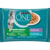 PURINA ONE CAT INDOOR FORMULA 4 BUSTE DA 85 GRAMMI ( 2 VITELLO E CAROTE - 2 TONNO E FAGIOLINI)