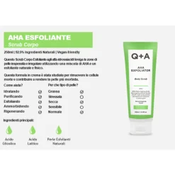 Q+A AHA EXFOLIATOR BODY SCRUB 250 ML