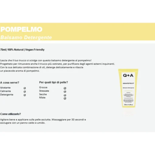Q+A GRAPERFRUIT BALSAMO DETERGENTE 125 ML