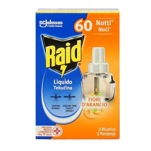 RAID RICARICA LIQUIDA 60 NOTTI FIORI D'ARANCIO