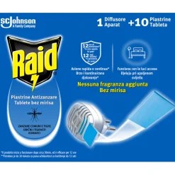 RAID ZANZARE DIFFUSORE + 10 PIASTRINE