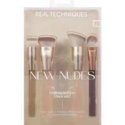 REAL TECHNIQUES NEW NUDES 4 PENNELLI + MIXING PALETTE