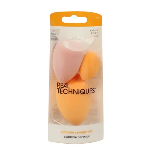 REAL TECHNIQUES ULTIMATE SPONGE TRIO MAKEUP - 3 SPUGNETTE VISO