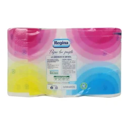 REGINA CARTA IGIENICA 12 ROTOLONI DA 500 STRAPPI 2 VELI